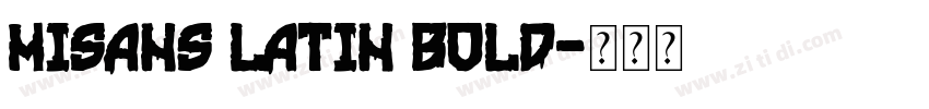 MiSans Latin Bold字体转换